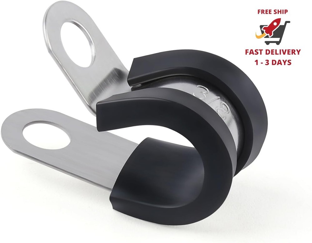 20 abrazaderas para cables y tuberías aisladas resistentes