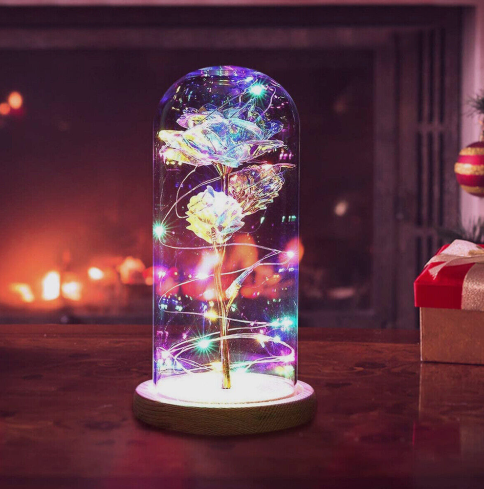 Romantic Galaxy Rose Glass Flower Gift for Her-image