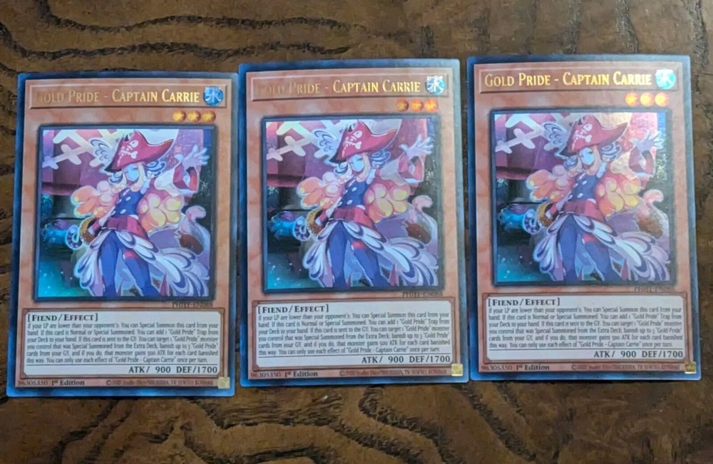 3X Gold Pride Captain Carrie PHHY-EN088 Ultra Rare 1st Ed NM YuGiOh Playset