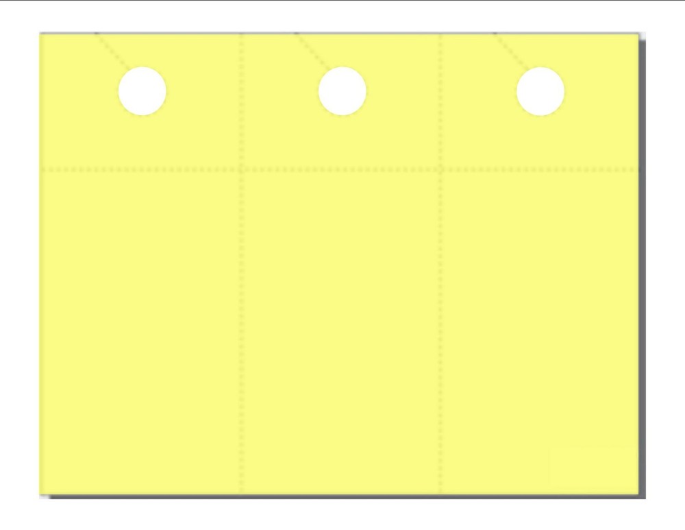 Sunburst Yellow Door Hanger with Coupon Card - 3-Up on 8.5x11 Sheets - 250 Pack-image