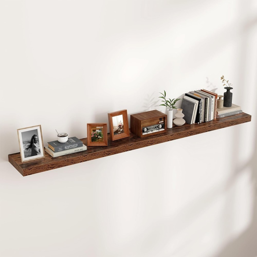 Floating Shelves for Wall, Large Wall Mounted Shelves with Invisible Brackets