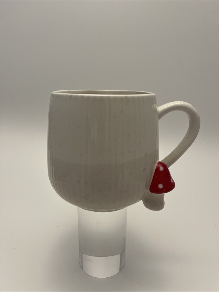 306 Seeds & Sunshine Red Polka Dot Mushroom Mug Two-Toned Design