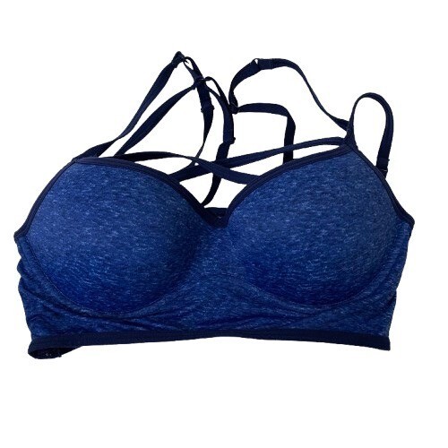 PINK Strappy Underwired Bralette in Blue - Size Medium