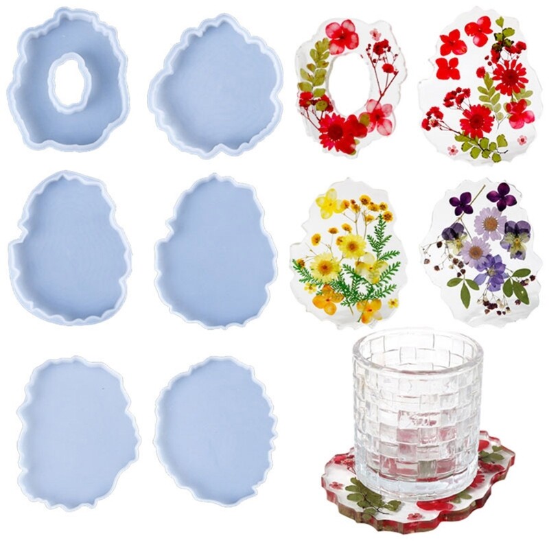 Cups Mat Resin Molds DIY Crystal Epoxy Resin Molds Silicone Moulds