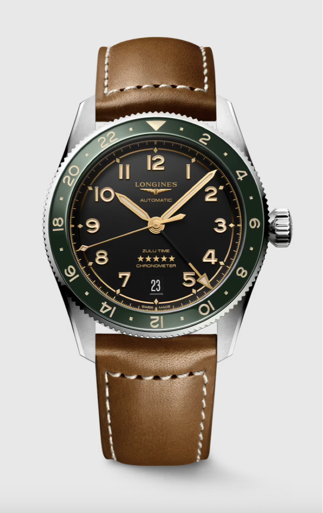 Longines Spirit Zulu Time Chronometer 39 MM Automatic Watch L38024632