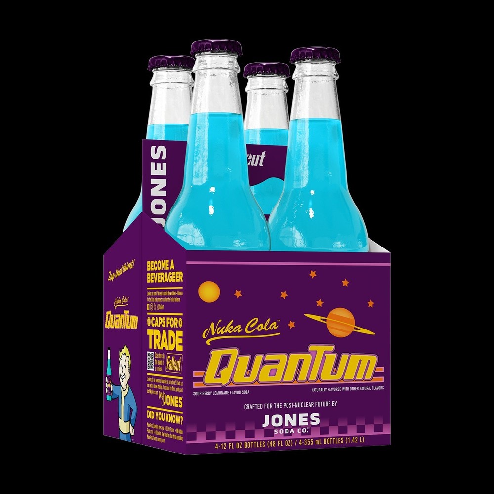 Fallout Nuka-Cola Quantum Jones Soda Sour Berry Lemonade 4-Pack
