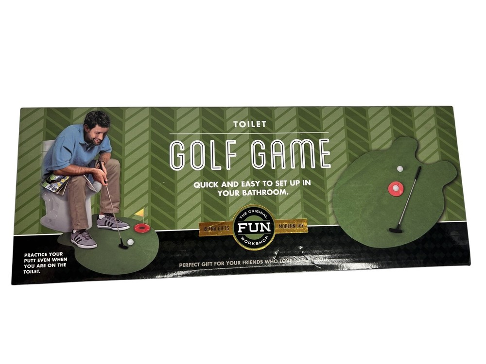 Potty Putter Toilet Golf Game NEW In Box Gag Gift White Elephant