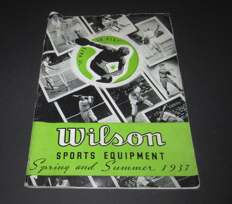 WILSON SPORTS CATALOG 1937, Good Condition  Sports Equipment