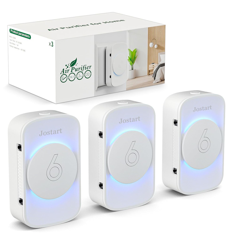 - Air Ionizers for Home (3 Pack),Negative Ion Air Filter,Quiet Plug in air fr...