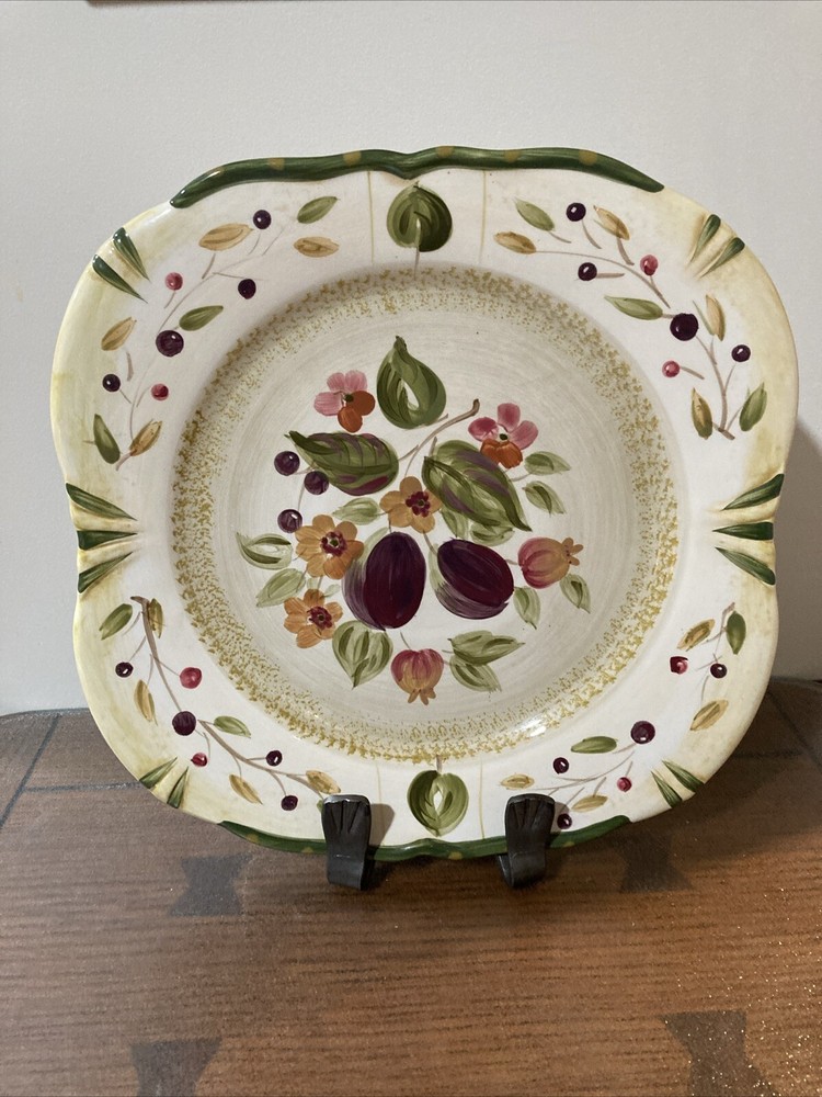 Certified International LA TOSCANA - Lot of 3 Dinner Plates Pear Plum Fig