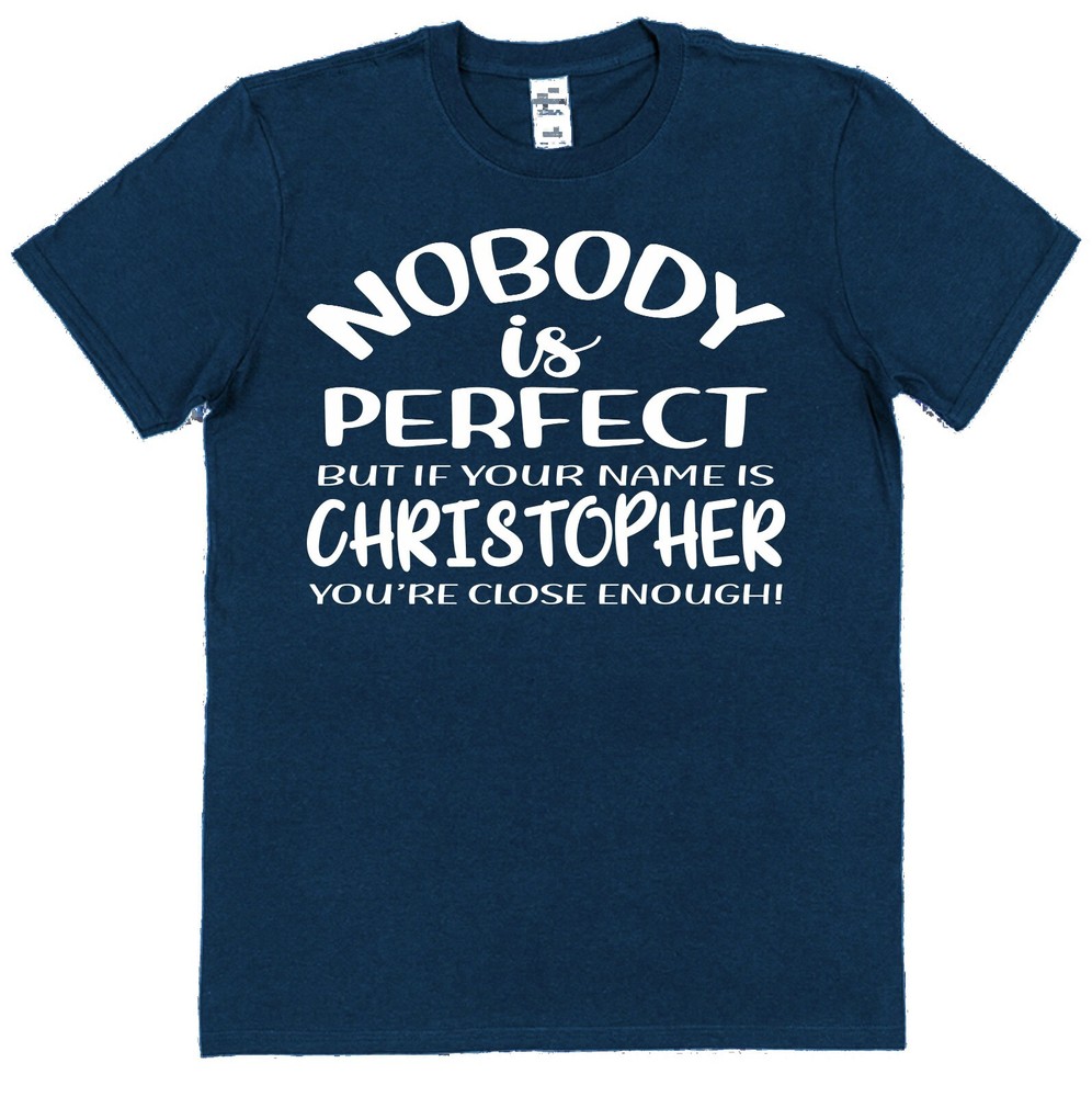 Nobody's Perfect Personalised T-Shirt Name Teachers Gift Grandad Father's Day
