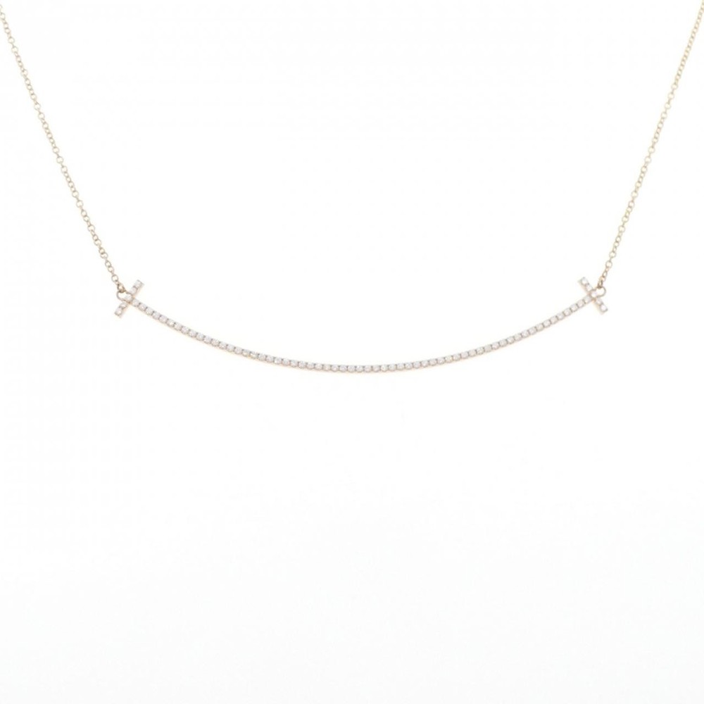 Authentic TIFFANY & Co. T Smile Large Necklace #260-007-214-6620