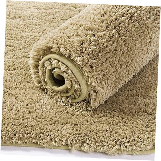 Bathroom Rug, Non Slip Bath Mat for Bathroom (16 x 24 Inches, Beige Color)
