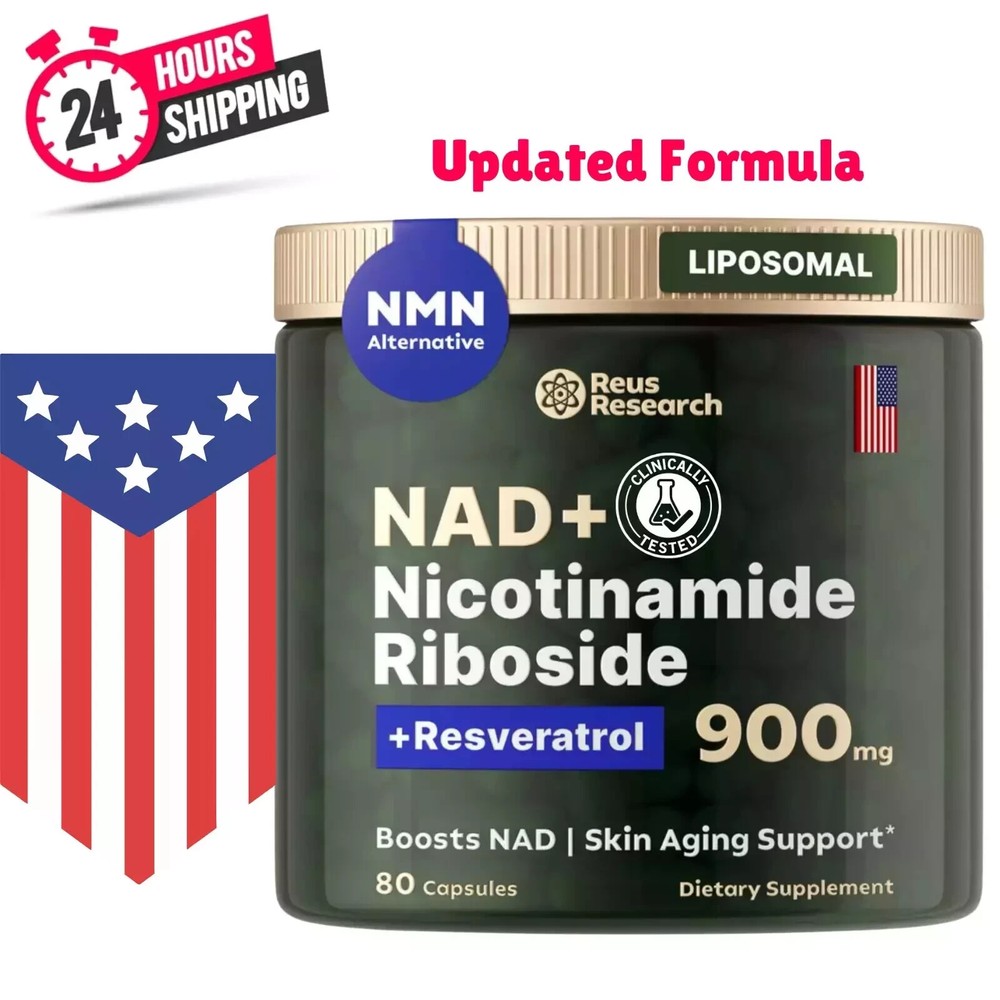 NAD+ Supplement for Anti Aging Energy  Focus Booster Nicotinamide Riboside