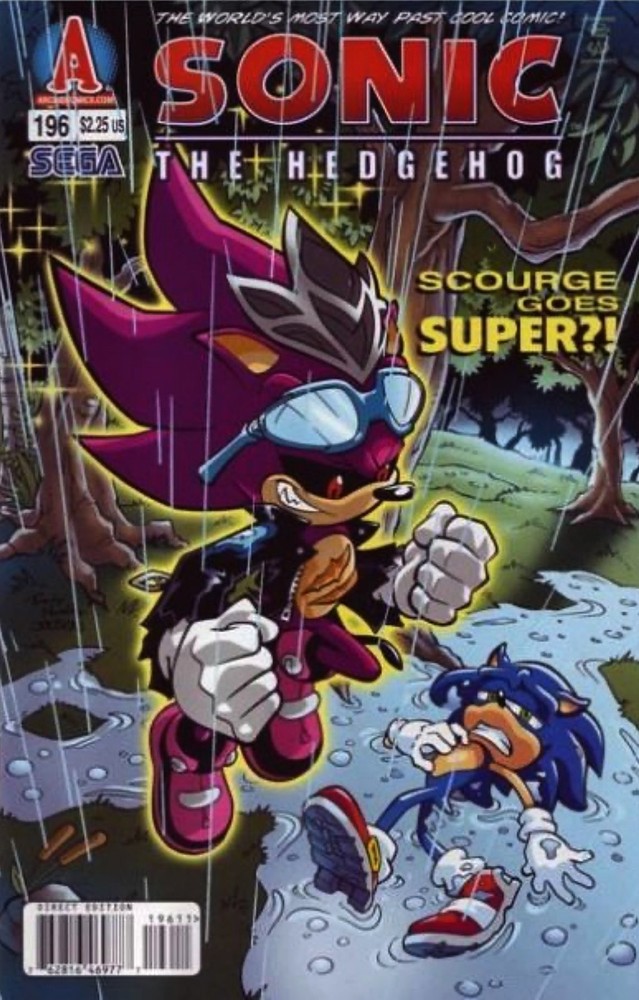 Sonic the Hedgehog #196 Direct Edition Cover (1993-2017) Archie Comics