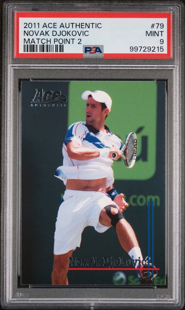 2011 Ace Authentic Match Point 2 PSA 9 POP 4 Novak Djokovic Exclusive New Case NOVA Ultra Rare Gem