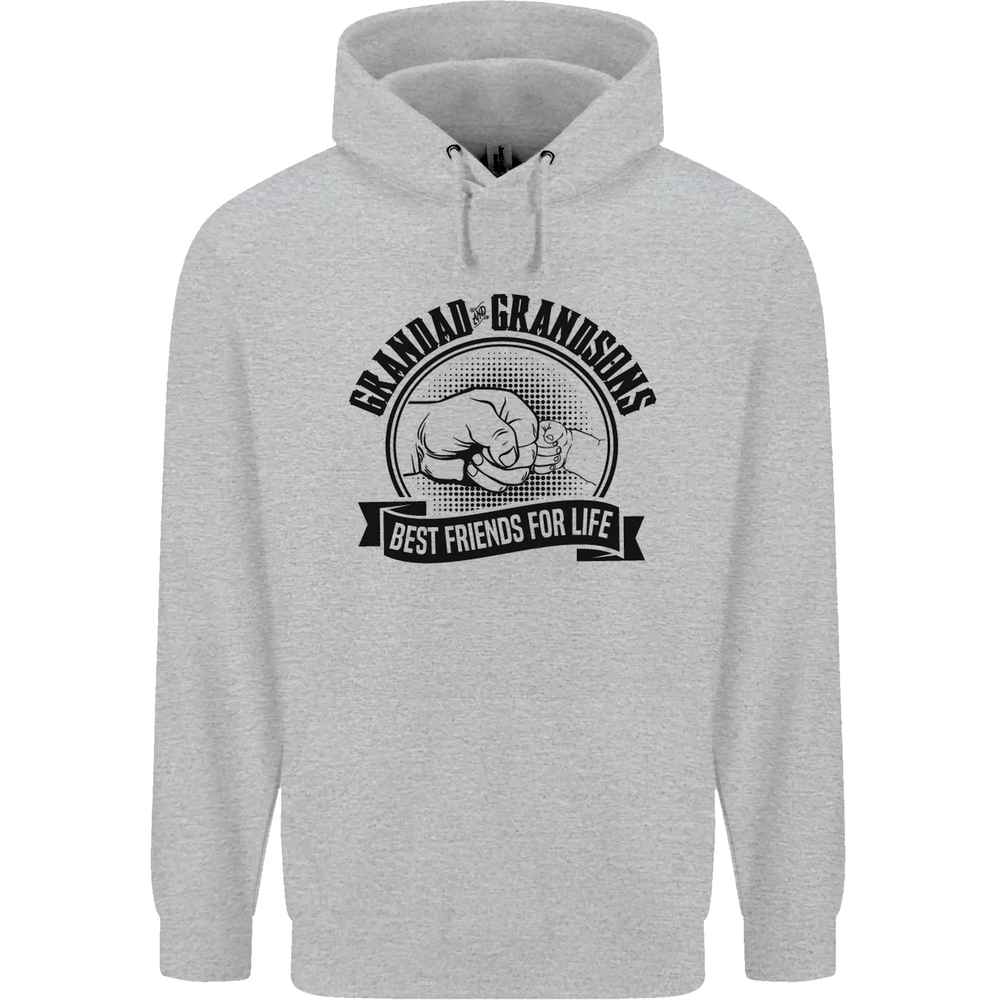 Grandad & Grandsons Grandparents Day Mens 80% Cotton Hoodie