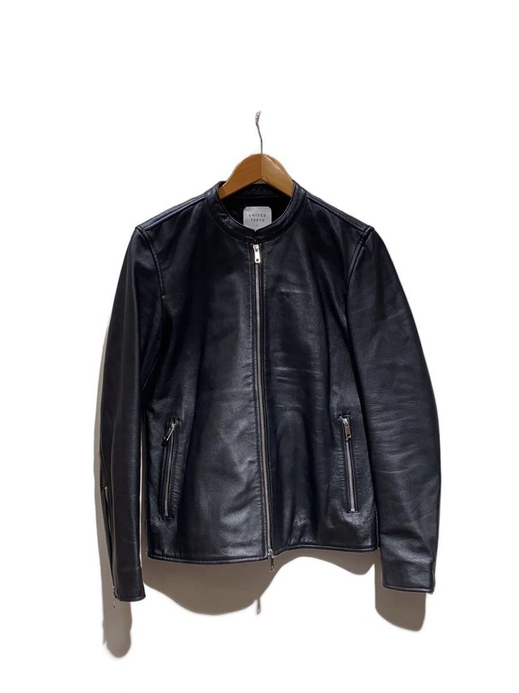 United Tokyo Leather Jacket Blouson/1/Sheep Leather/Blk/408352007 3407