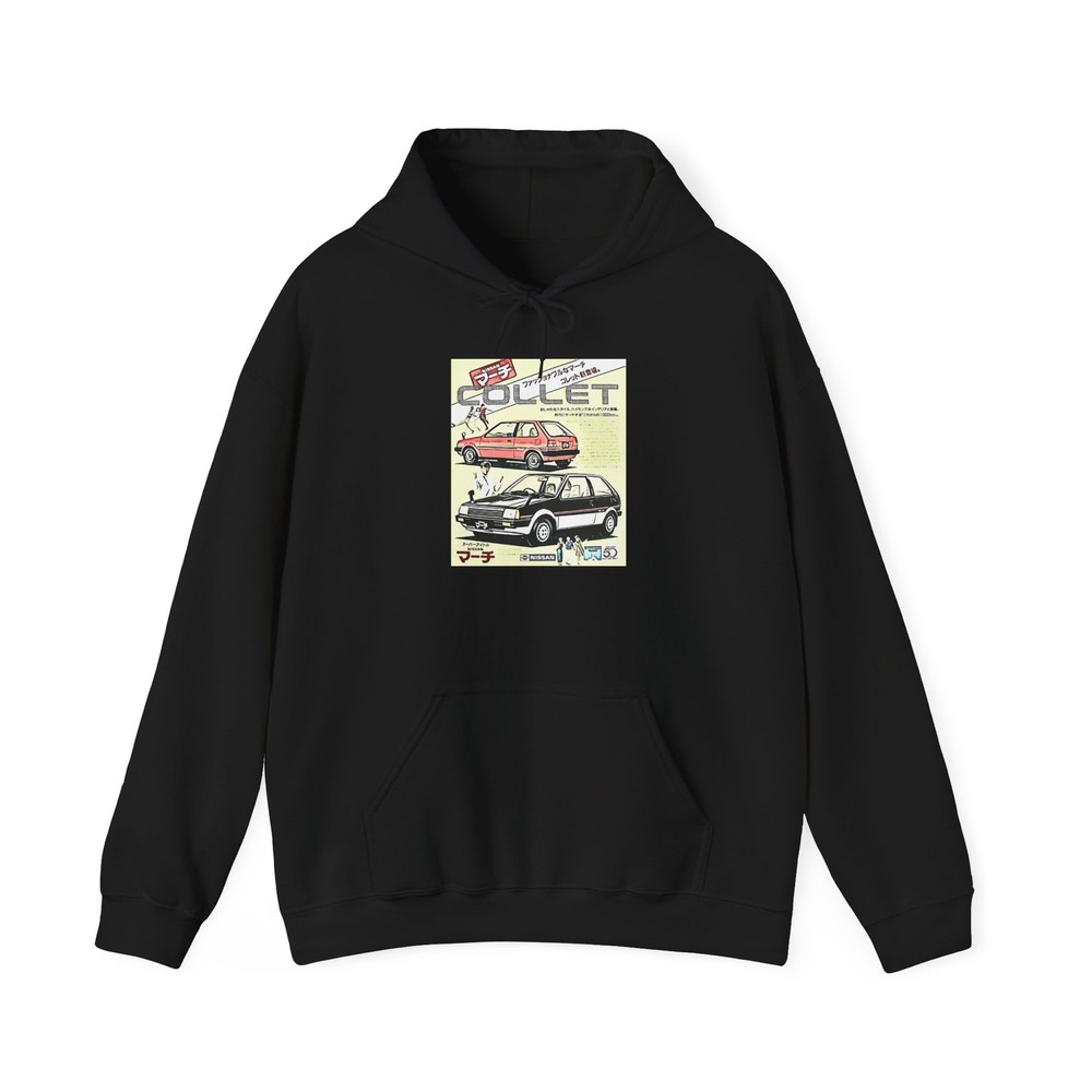 Nissan Collet Retro Car Art Graphic Print Unisex Hoodie  