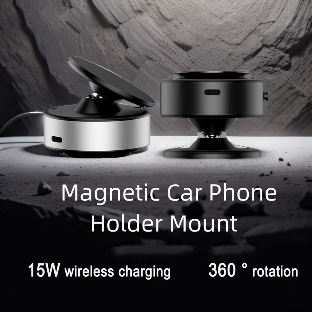 GE Vacuum Magnetic 360° Rotating Car Phone Mount Bracket