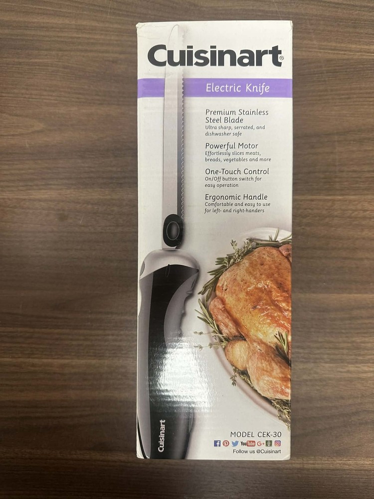 Cuisinart Electric Knife 1 Blade Black 1 EA Brand New