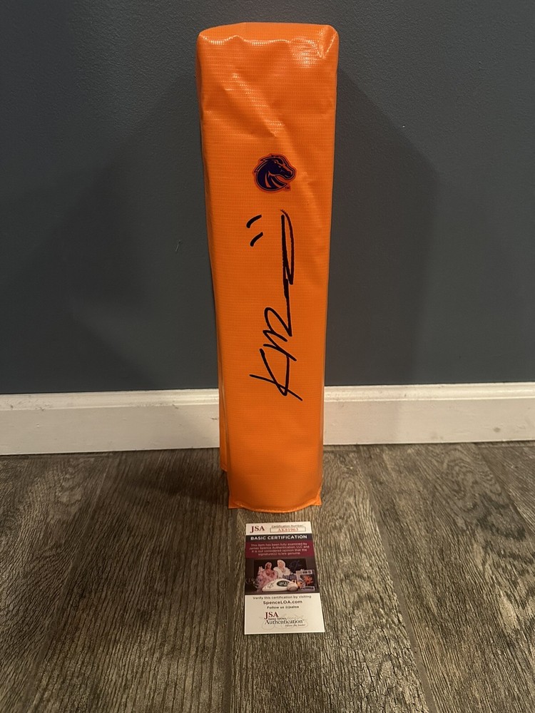 KELLEN MOORE SIGNED BOISE STATE BRONCOS TOUCHDOWN PYLON AUTOGRAPHED JSA COA