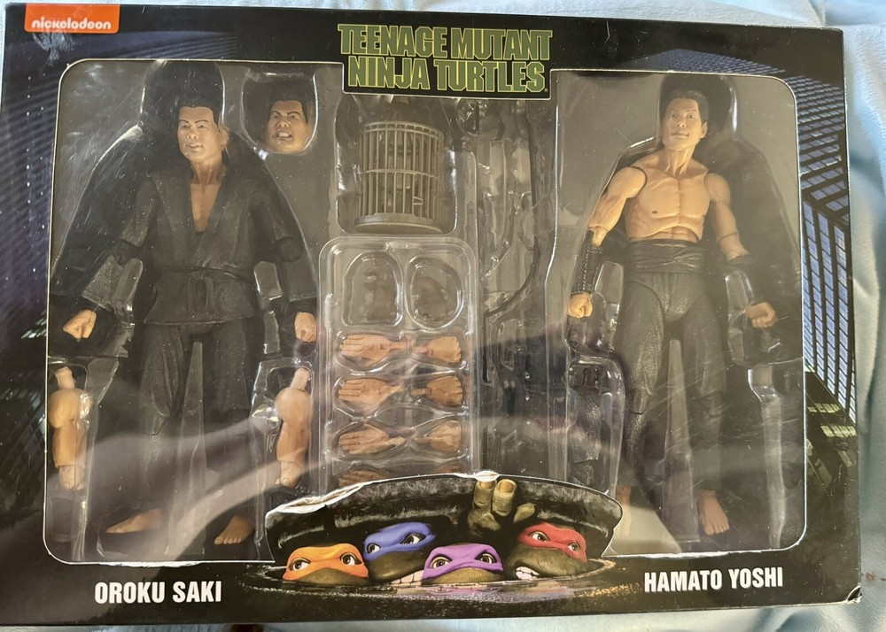 NECA TMNT Movie 2021 Oroku Saki and Hamato Yoshi Action Figures