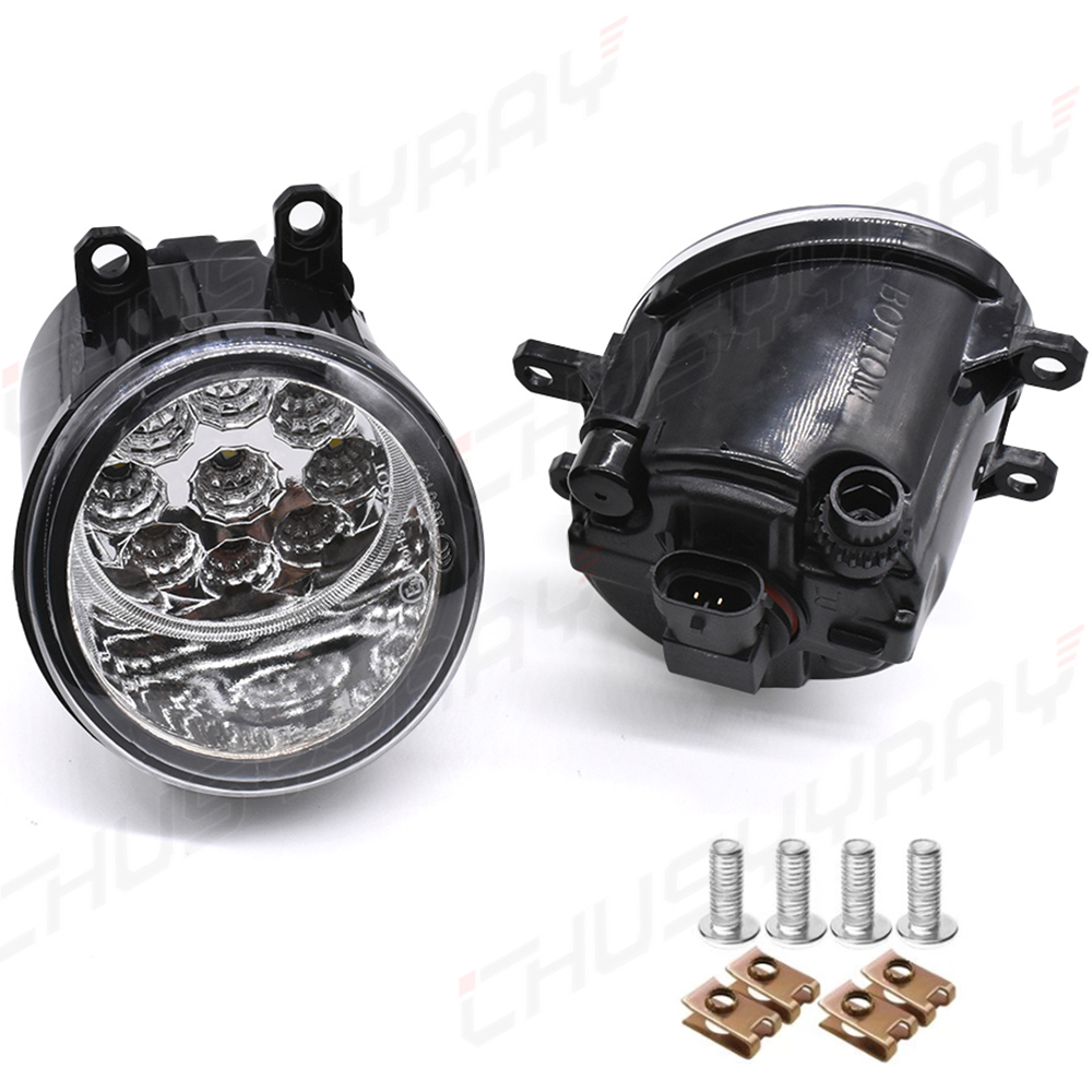 Pair For Toyota Corolla 09-15 Tacoma 12-16 Yaris 06-14 Clear Fog Light Lamps Kit