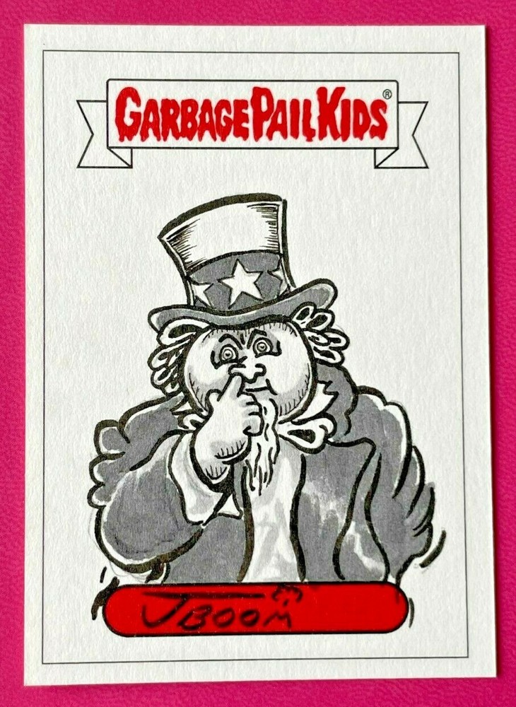 2022 Topps Garbage Pail Kids Disgusting Dating JBOOM Snooty Sam Sketch Card