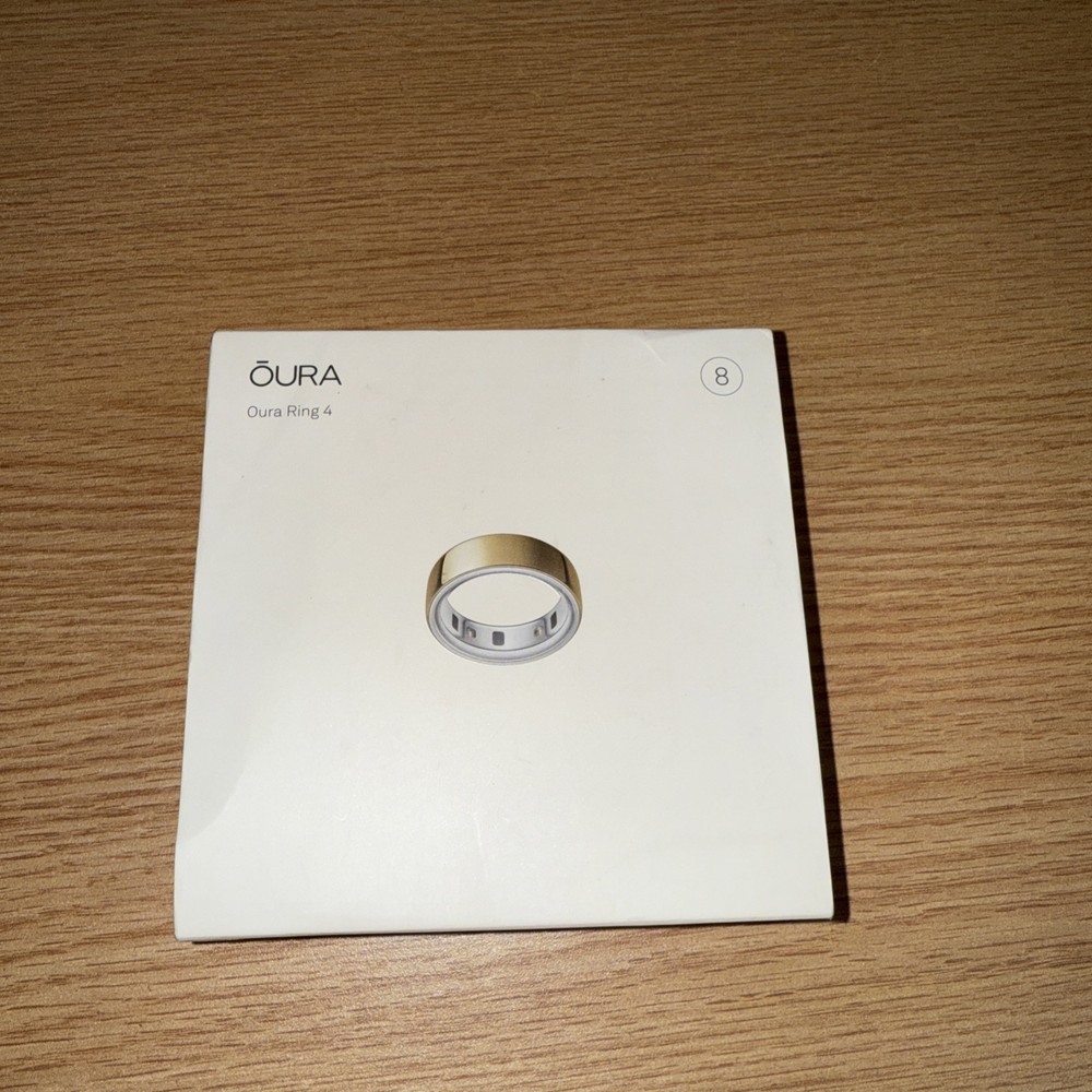 Oura Ring 4 Gen 4 Smart Ring in Gold Size 8
