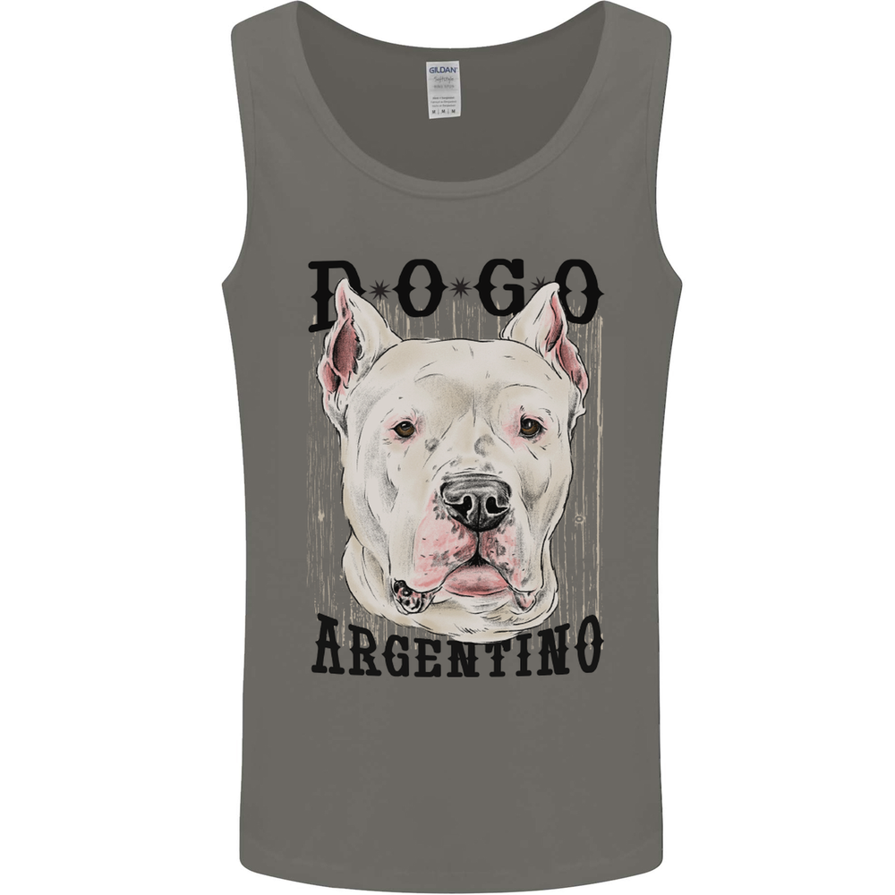 A Dogo Argentino Dog Mens Vest Tank Top