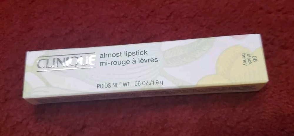 Clinique Almost Lipstick 06 black honey NIB Full Size New In Box