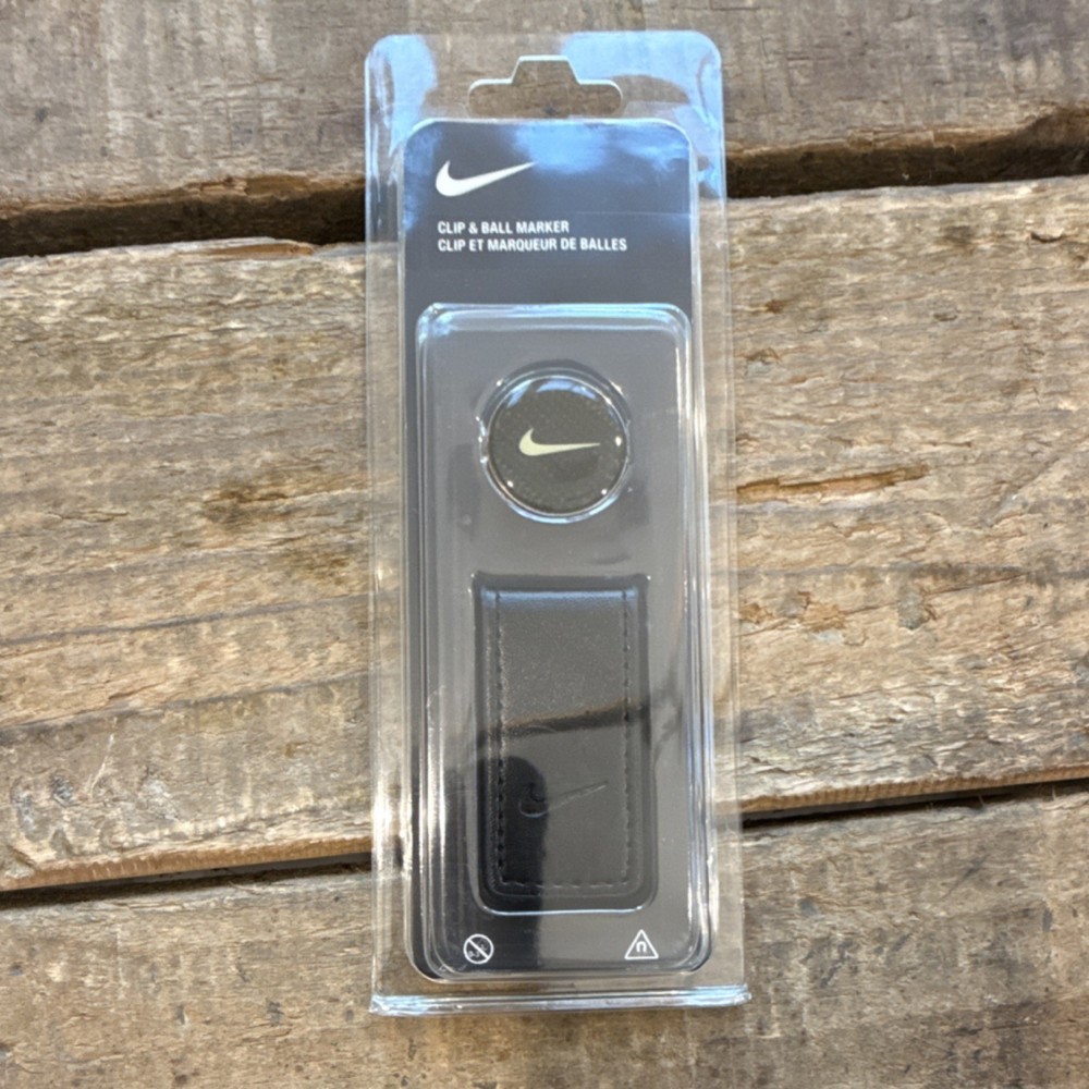 Nike Magnetic Metal Clip Ball Marker Black Golf Accessory Single Item for Golf