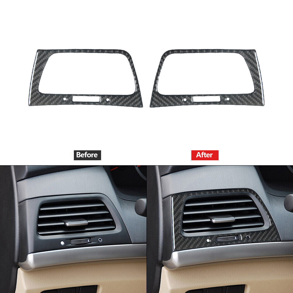 Carbon Fiber Side Air Vent Outlet Trim Cover For Honda Accord Sedan 2008-2012