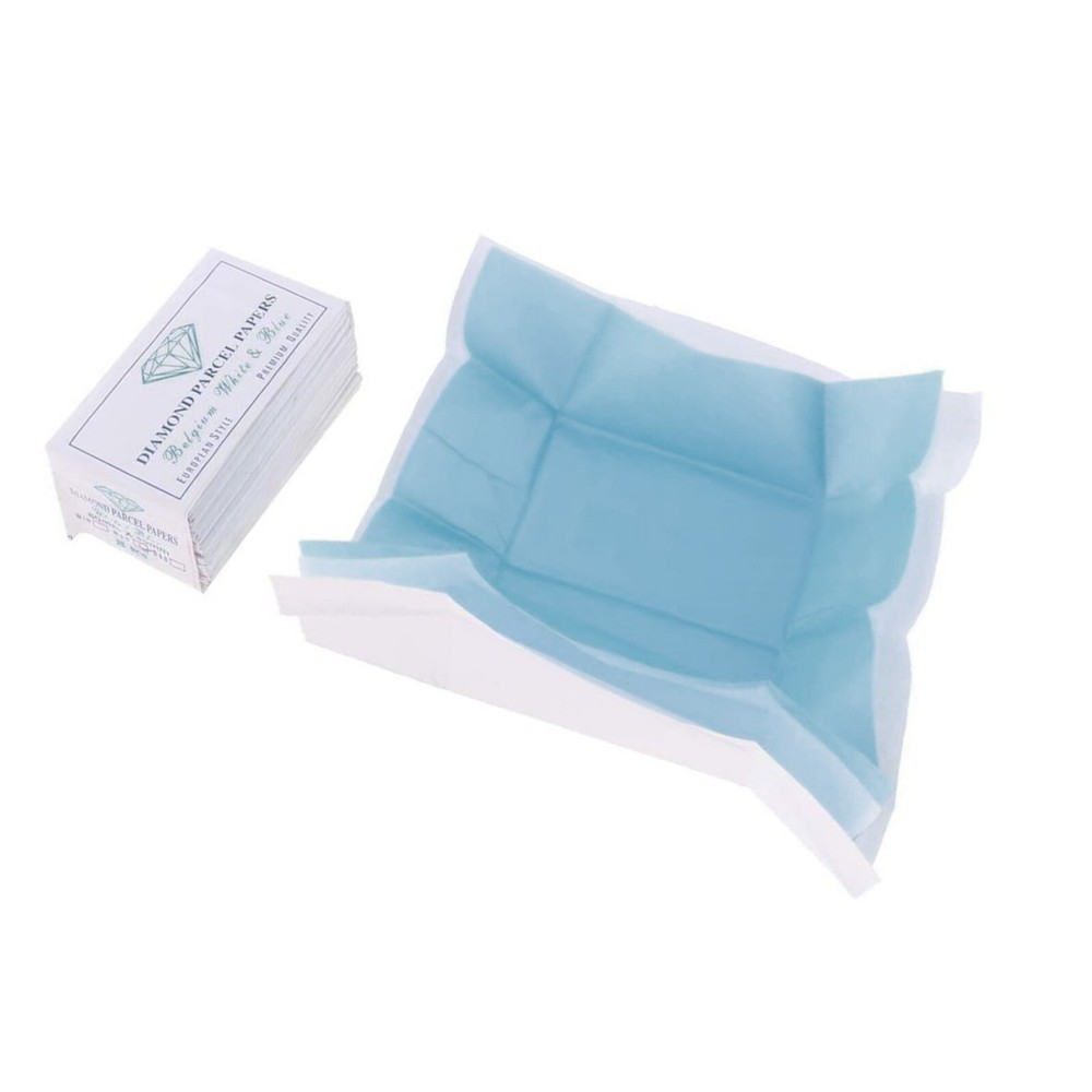 25Pcs Diamond Parcel Paper for Gemstone Jewelry Storage and Packaging