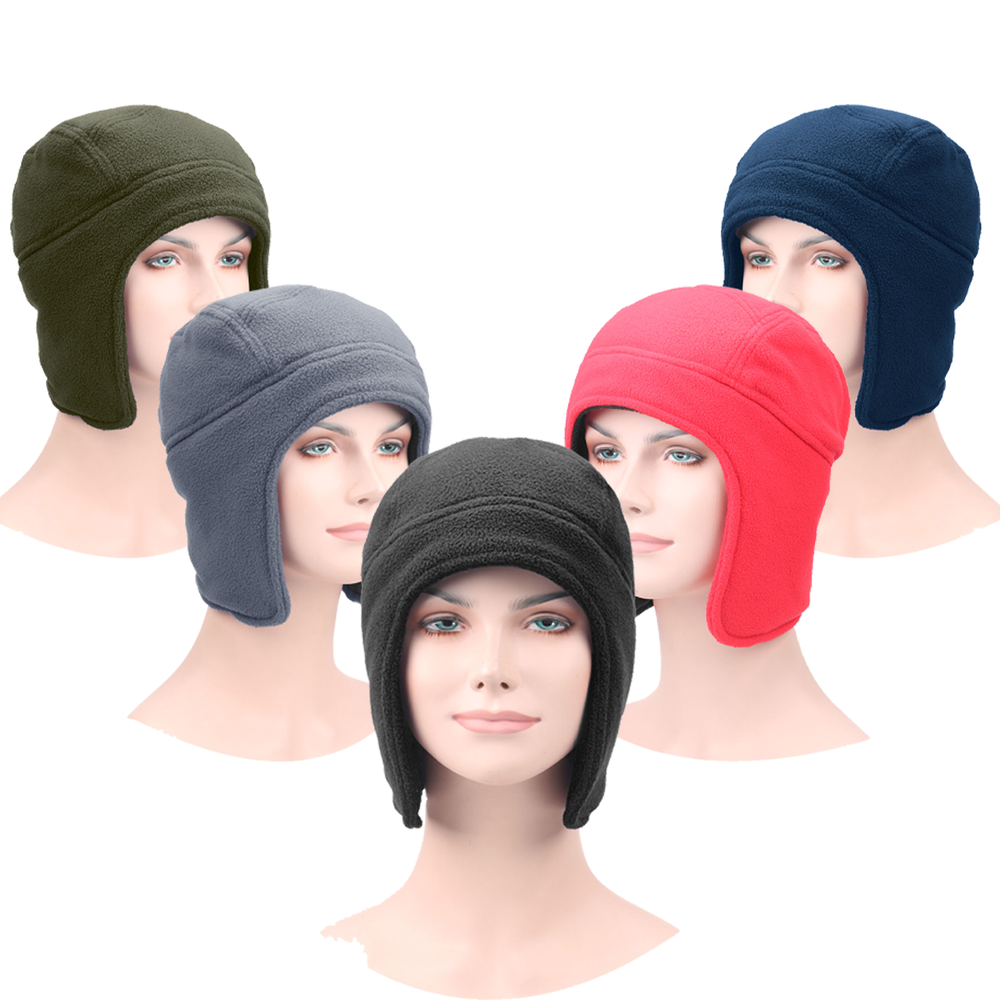 Windproof Fleece Beanie for Skiing Travel - Warm Earp Protection