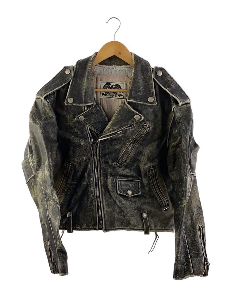 Avirex Double Riders Jacket/L/Leather/Blk 2256