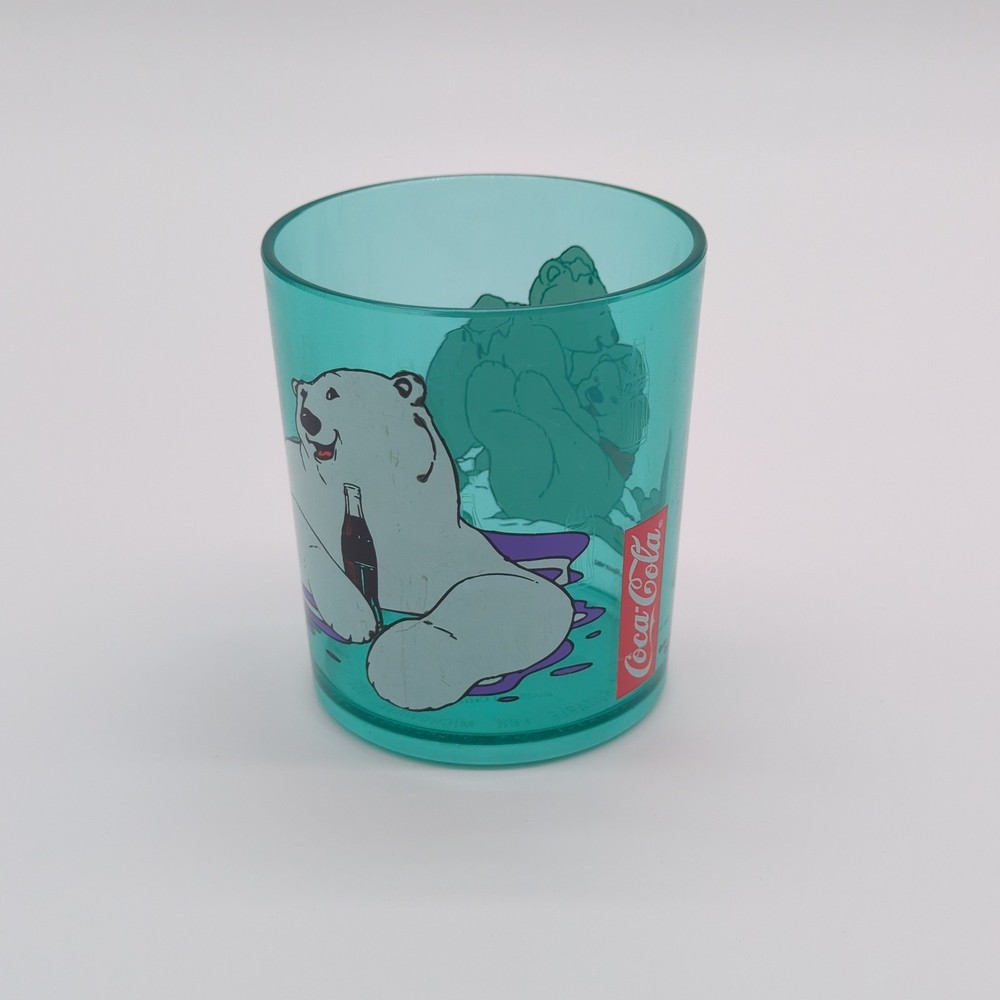1995 Coca Cola Polar Bear Blue Acrylic Tumbler by Zak Designs