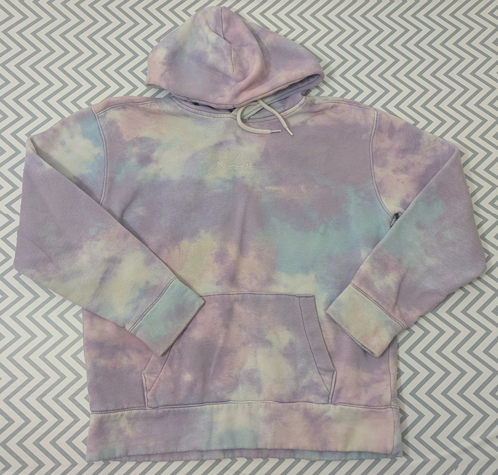 Hollister Cotton Candy Tie-Dye Must Have Hoodie Size L