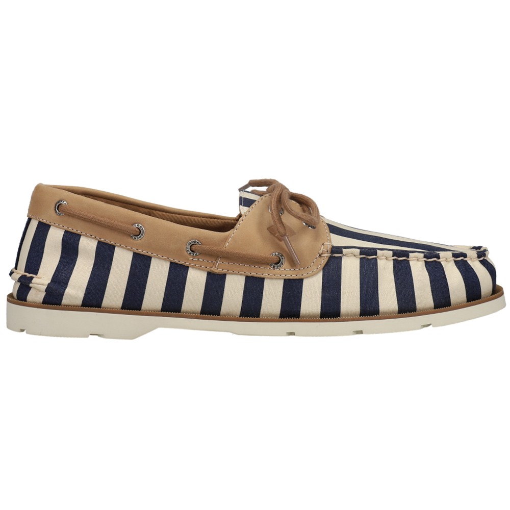 Sperry Leeward 2Eye Vintage Stripe Boat Shoes for Men Size 14 M STS19220