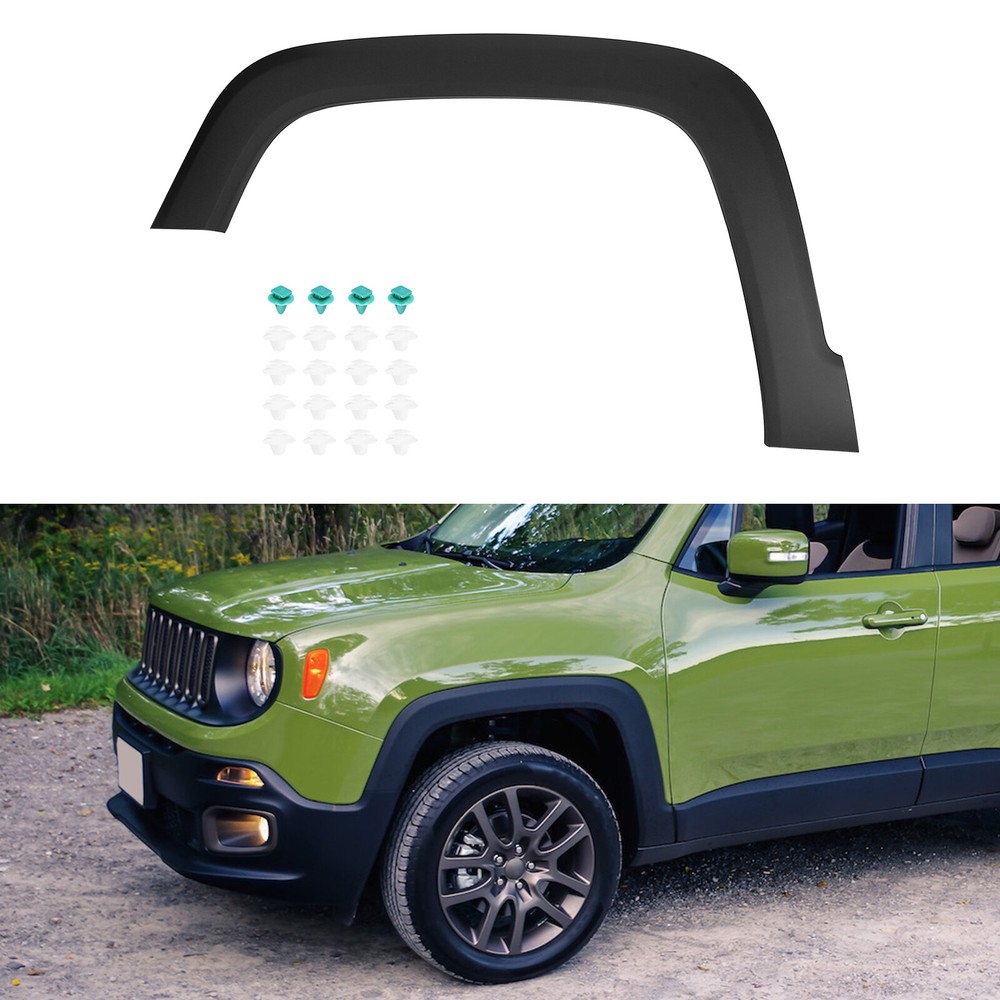 NEW FOR 2015-2021 JEEP RENEGADE FRONT LEFT DRIVER SIDE WHEEL FENDER FLARE BLACK