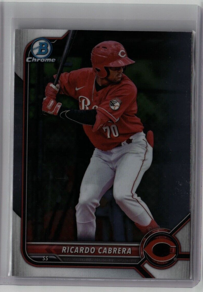 RICARDO CABRERA ROOKIE BOWMAN CHROME 2022 MLB CINCINNATI REDS BDC-139 FREE SHIP