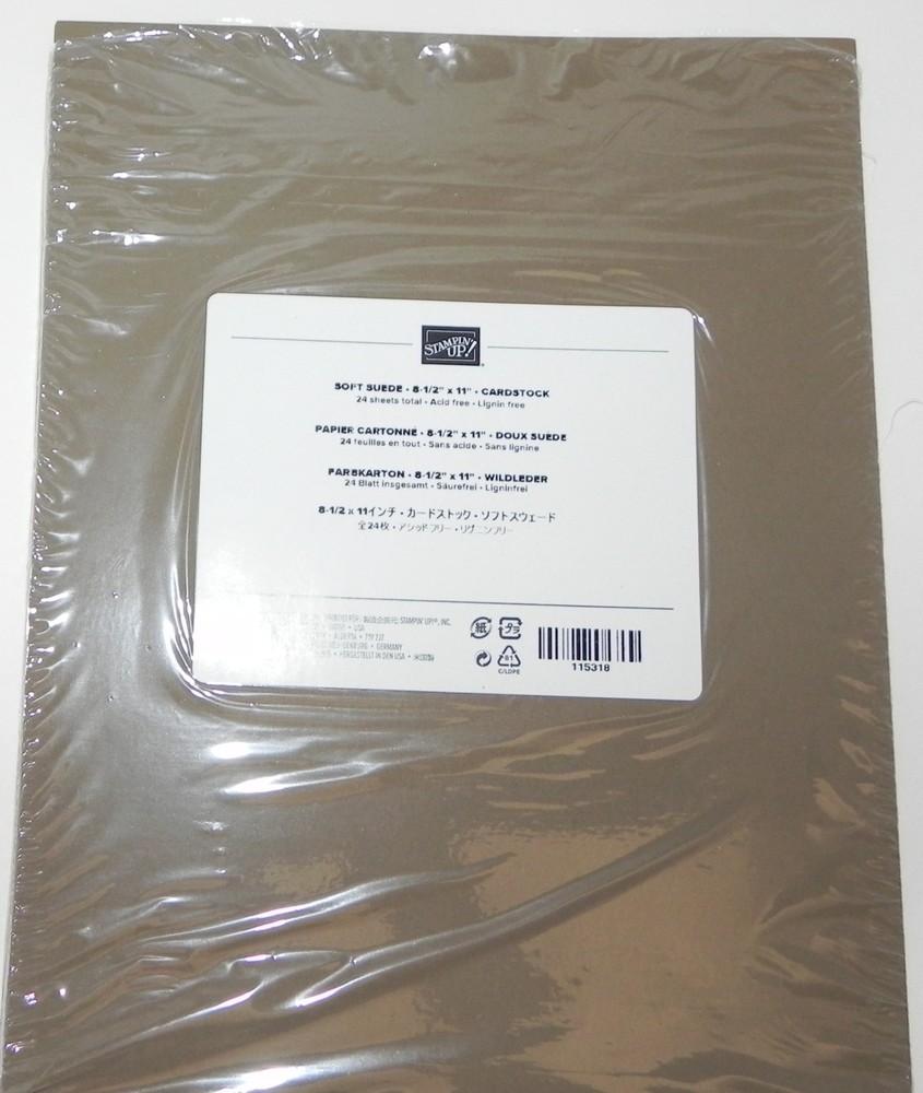 LOT SOFT SUEDE 80 LB STAMPIN UP 8.5 X 11 CARD STOCK PAPER 8 SHEETS