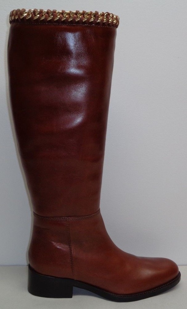 Johnston & Murphy Size 6 M SARI CHAIN Brown Leather Boots New Womens Shoes