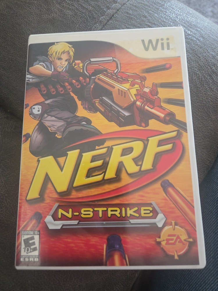 NERF N-Strike Game Only - Nintendo Wii Pristine Tested Authentic