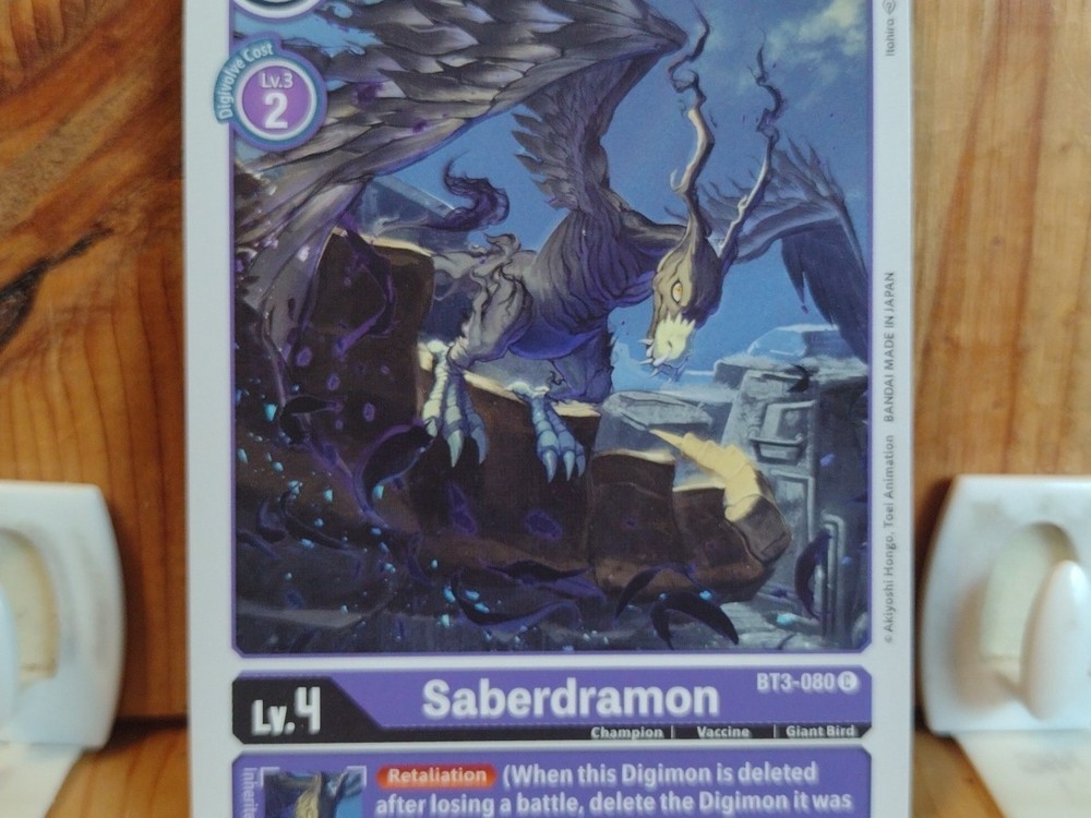 Digimon: Saberdramon .   BT3-080 C