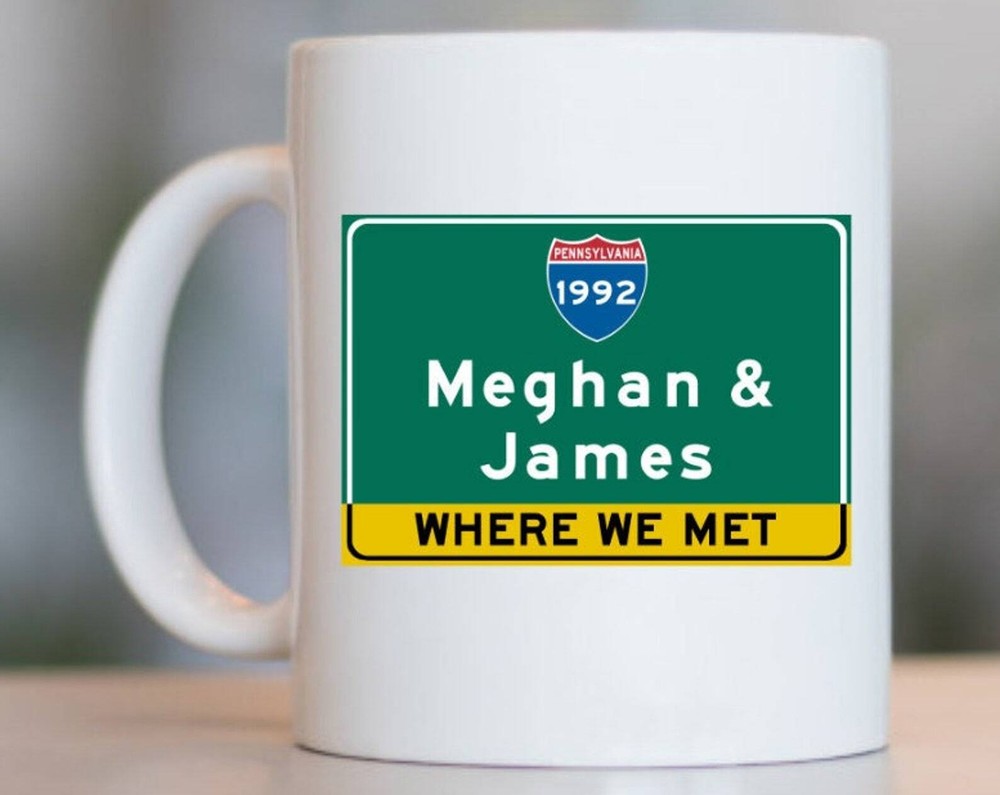 Custom Pennsylvania Couples Gift Mug Pennsylvania Home Gift Custom Couples Gift
