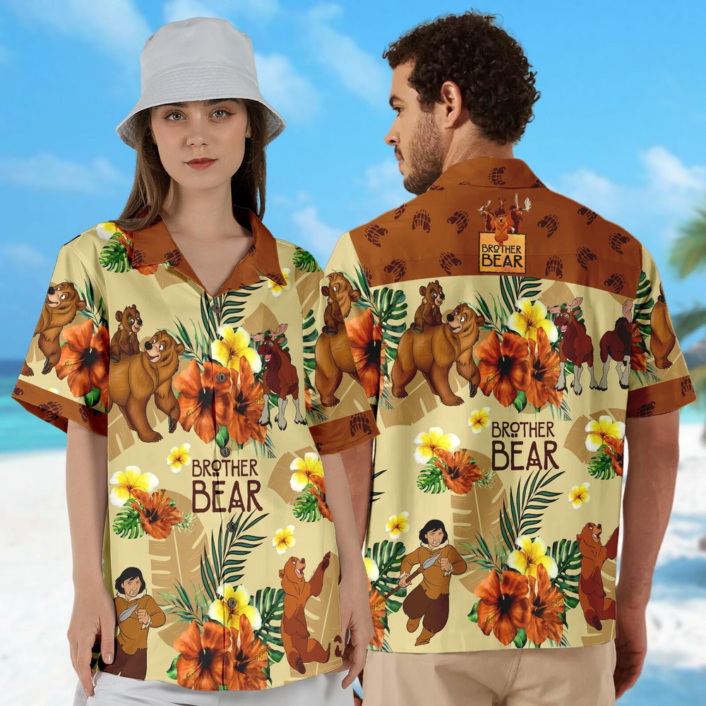 Bear Sibling Aloha 3D HAWAII SHIRT All Over Print Best Price Father Day Gift-image