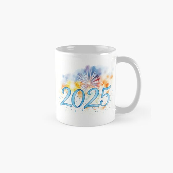 2025 New Year Classic Ceramic Mug - Perfect Family Gift