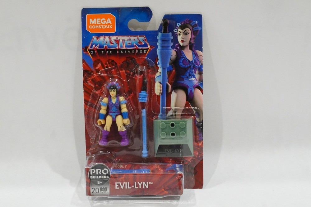 Mega Construx MOTU Evil-Lyn Purple Figure New on Card d1